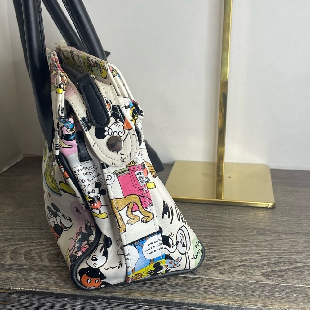 Disney Mickey Mouse Comic Print Handbag Shoulder bag. Used. Rare. - Picture 6 of 14